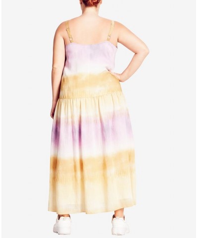 Trendy Plus Size Nevaeh Dress Sage Gold-Tone $59.77 Dresses