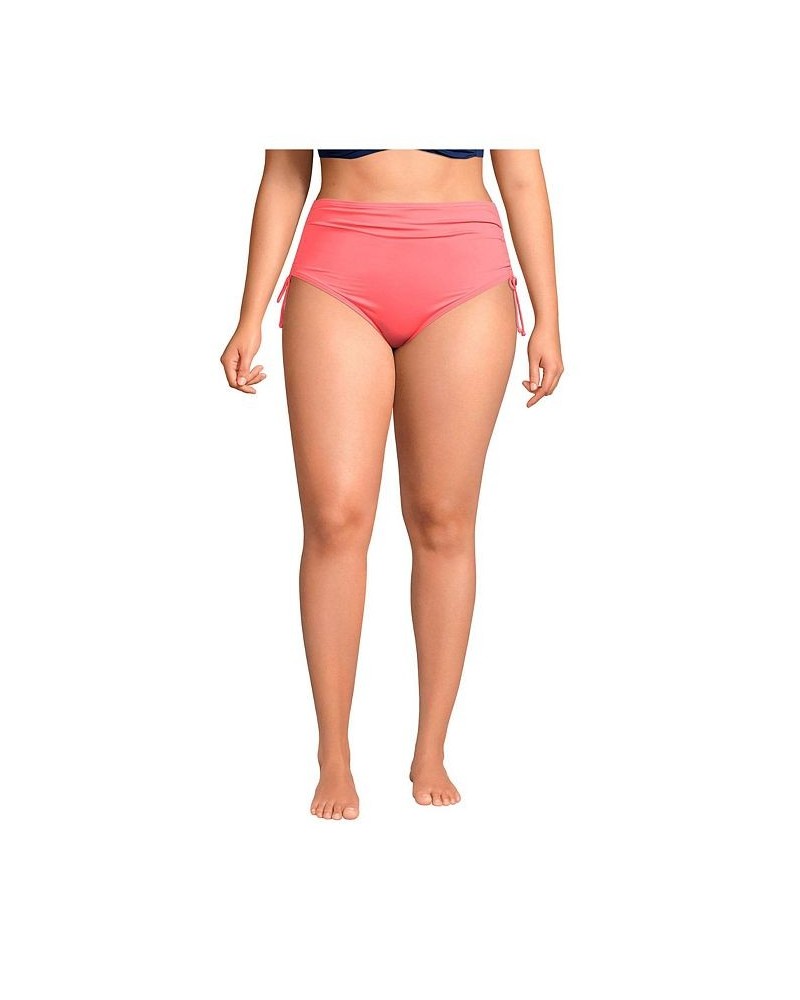 Women's Plus Size Adjustable High Waisted Bikini Swim Bottoms Island aqua $36.69 Swimsuits