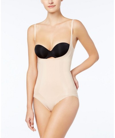 OnCore Open-Bust Panty Bodysuit Tan/Beige $38.54 Shapewear