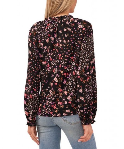 Women's Floral-Print Top Rich Black $33.60 Tops