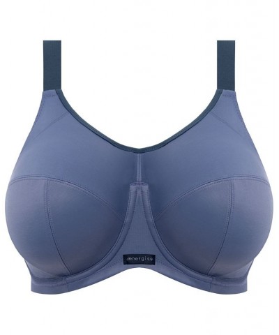 Full Figure Energise Moisture Wicking Underwire Sports Bra EL8041 Online Only White $40.29 Bras