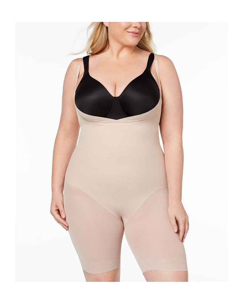 Women's Extra Firm Tummy-Control Open Bust Thigh Slimming Body Shaper 2781 Tan/Beige $39.20 Shapewear