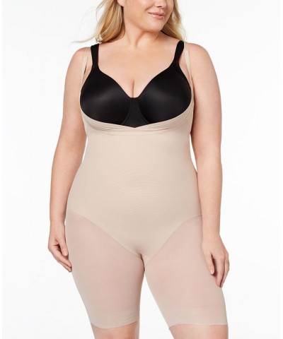 Women's Extra Firm Tummy-Control Open Bust Thigh Slimming Body Shaper 2781 Tan/Beige $39.20 Shapewear