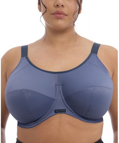 Full Figure Energise Moisture Wicking Underwire Sports Bra EL8041 Online Only White $40.29 Bras