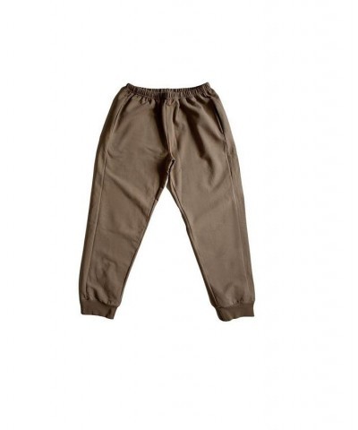 Women's Maternity Organic Cotton Tracksuit Trouser Brown $35.70 Pants