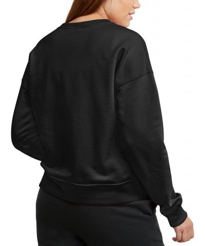 Women's Powerblend Crewneck Sweatshirt Black $21.60 Sweatshirts