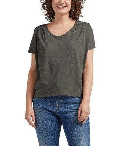 Women's Flutter Sleeved T-shirt Olive $22.36 Tops