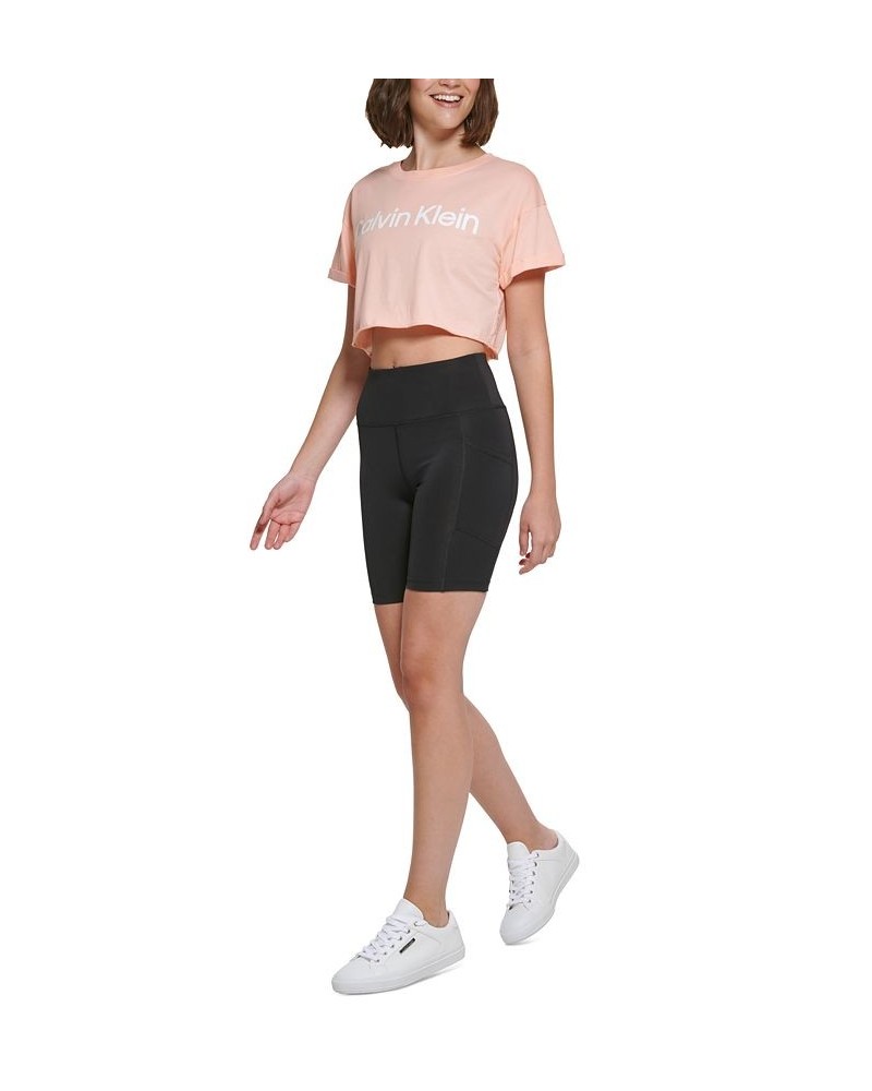 Women's Logo Cropped T-Shirt Creamsicle $11.58 Tops