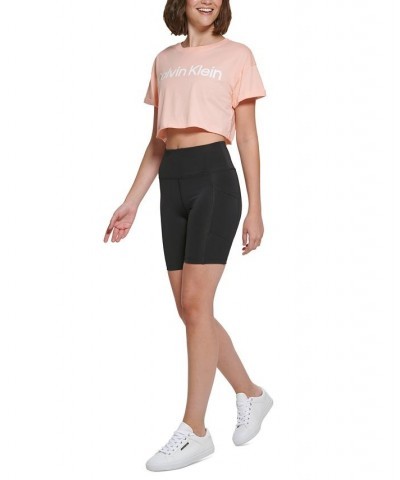 Women's Logo Cropped T-Shirt Creamsicle $11.58 Tops