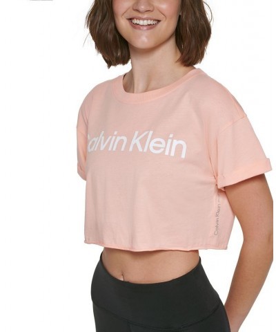 Women's Logo Cropped T-Shirt Creamsicle $11.58 Tops