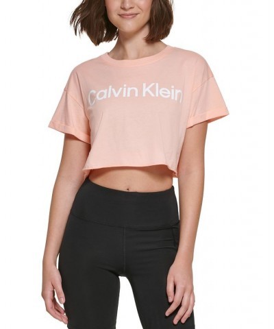 Women's Logo Cropped T-Shirt Creamsicle $11.58 Tops