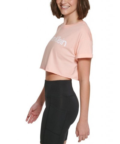 Women's Logo Cropped T-Shirt Creamsicle $11.58 Tops