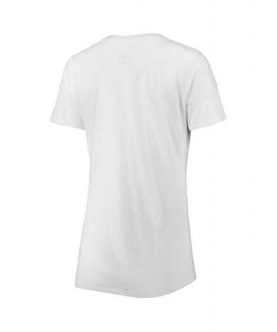 Women's White Air Force Falcons Vault Tri-Blend Mid V-Neck T-shirt White $27.13 Tops