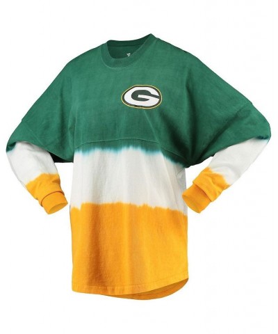 Women's Branded Green and Gold Green Bay Packers Ombre Long Sleeve T-shirt Green, Gold $34.00 Tops