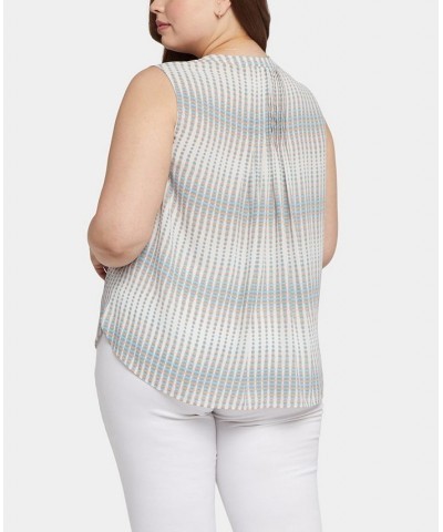 Plus Size Sleeveless Pintuck Blouse Azure Orac $25.15 Tops