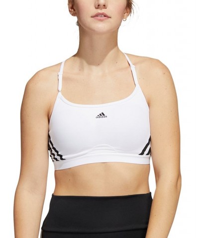 Women's Aeroreact 3-Stripes Low-Impact Sports Bra Multi $15.81 Bras