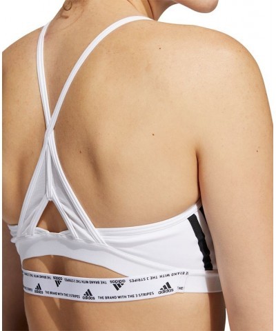 Women's Aeroreact 3-Stripes Low-Impact Sports Bra Multi $15.81 Bras