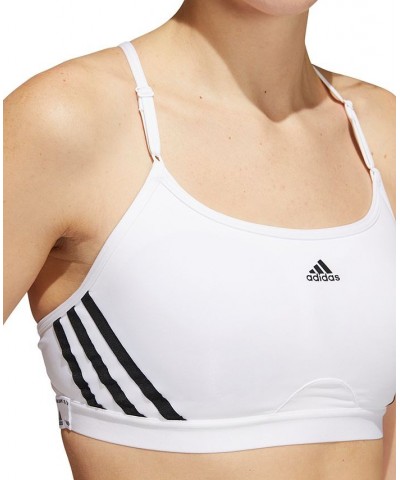 Women's Aeroreact 3-Stripes Low-Impact Sports Bra Multi $15.81 Bras